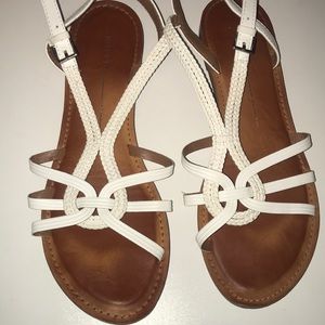White sandals